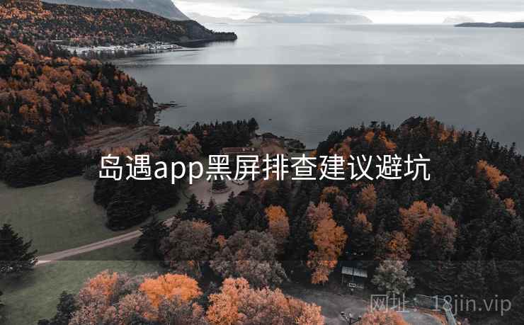岛遇app黑屏排查建议避坑