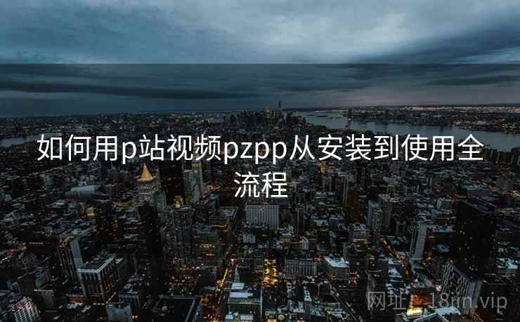 如何用p站视频pzpp从安装到使用全流程
